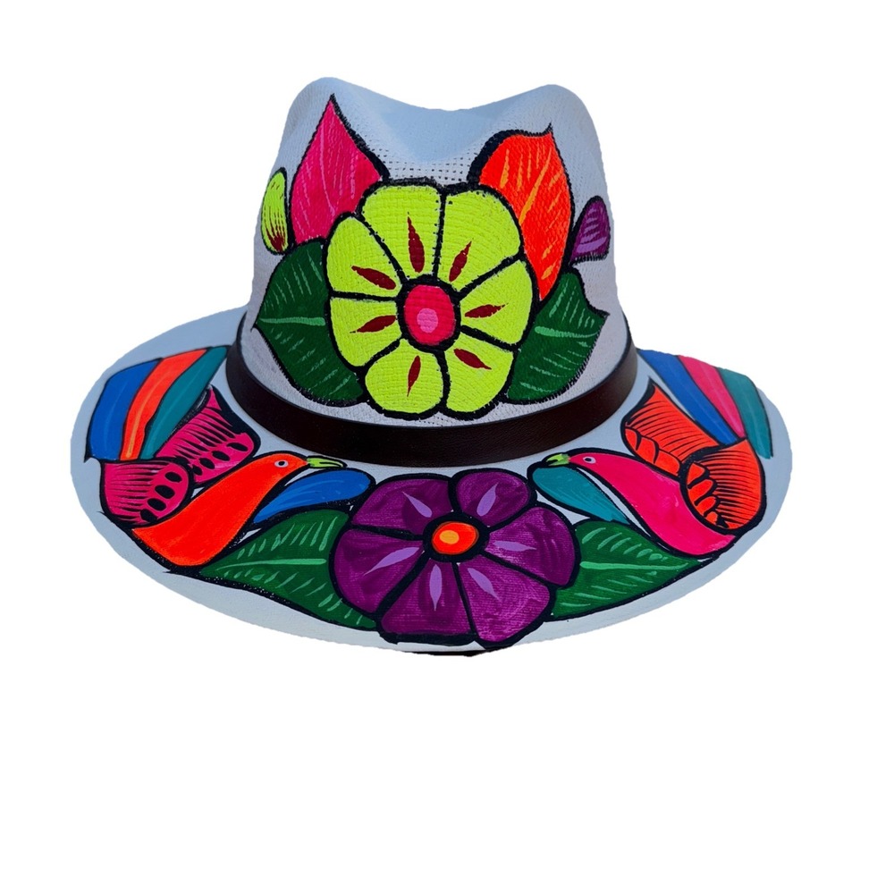 Mexican Hand‎ Painted Hat- Artesanal